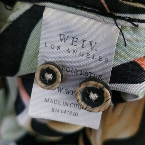 Weiv Los Angeles Hawaiian Shirt Size L - Picture 5 of 6